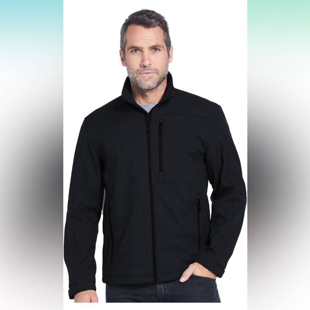 NWT Weatherproof Midweight Soft Shell Jackets Men’s Water Resistant Windbreaker